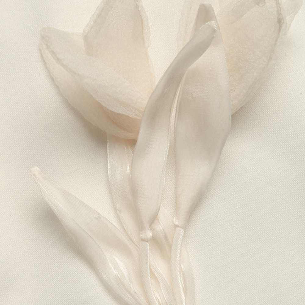 Source Unknown Cream Floral Appliqué Sweatshirt L - Picture 4 of 10